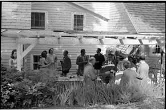 [Outdoor social gathering.]
