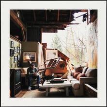 David Young in his 100-year-old barn