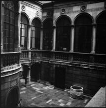 [Inner courtyard of 1 East 91st Street.]