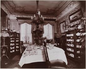Interiors, Mrs. Leoni, Dining Room.