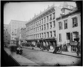 "The Barracks" -- Mott Street between Bleeker and Houston.
