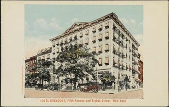 Hotel Brevoort, Fifth Avenue and Eight Street, New York.