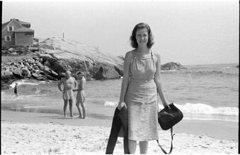 [Felicia Marsh at beach.]