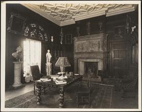 [Interior, study or office.]