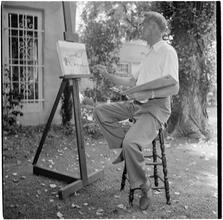 Art by Celebrities Sponsored by the Urban League [Clifton Webb painting.]