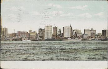 River Front on North River, New York