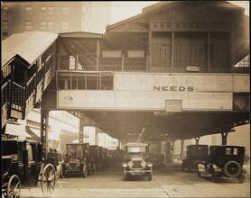 Elevated Railroads, Looking East on 42nd Street from Grand Central.