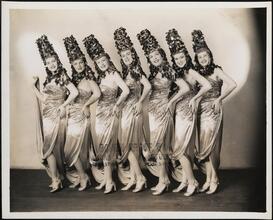 [Chorus girls in "Boys and Girls Together".]