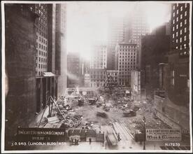 42nd St. Side [Lincoln Building construction.]