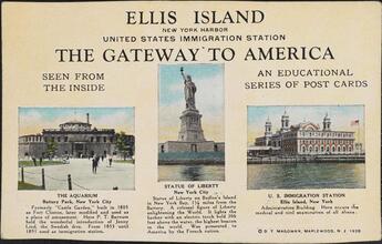 Ellis Island, New York Harbor, United States Immigration Station, Gateway to America.