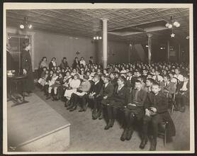Interior, 115 E. 101st St., Childrens' Sunday School Class.