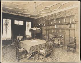 [Residence. Interior, dining room.]