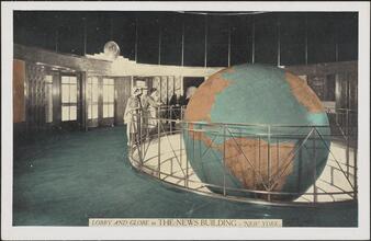 Lobby and Globe in the News Building -- New York.