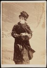 [Lizzie McCall as Mary Meredith in "Our American Cousin".]