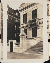 West 107th Street and Riverside Drive. Schinasi Residence. Front steps.