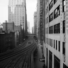 [El train tracks being dismantled.]
