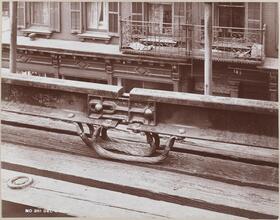 [Elevated train rail.]