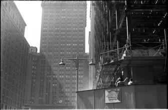Park Avenue [Site of future Union Carbide building.]