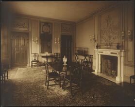 [Residence. Interior, dining room.]