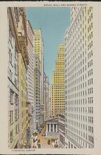 Broad, Wall and Nassau Streets, Financial Center.