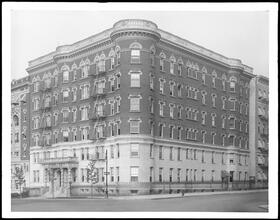 538 Riverside Drive at the corner of West 135th Street. St. Francis Court apartment house.