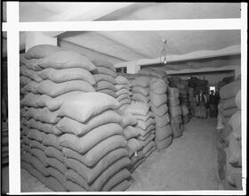 Franklin Street and Greenwich Street. B. Fischer and Co. Factory, coffee storage.