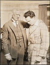 ["The Man Who Came Back" theater still.]