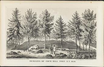 Remains of Cock Hill Fort, N.Y. 1858.