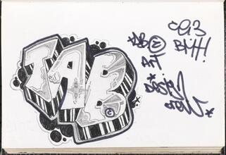TAB [Page in DAZE's black book.]