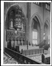Trinity Church. Chancel stalls on north side.