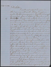 Letter from Thomas Jones to Arabella Jones Floyd, June 30, 1784