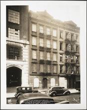 450 West 37th Street. New York City. Front on West 37th Street. View Looking South-West From Stoop to 447 West 37th Street