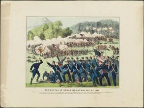 The Battle at Cedar Mountain, Aug. 9th, 1862.