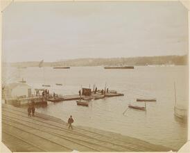 H. M .S.S "Tartar", "Magiciene", "Australia", and U.S.S "Newark", West 94th Street.
