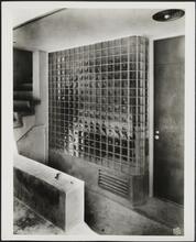 211 East 48th Street. Apartment and office building. Exterior detail of basement