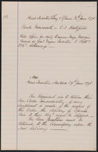 Order book of Oliver De Lancey, June 29-30, 1778, copied by Edward Floyd De Lancey in 1880