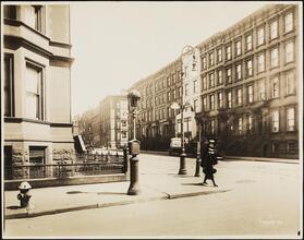[Madison Avenue and 67th Street, looking northeast.]