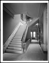 65 Liberty Street. New York Chamber of Commerce, entrance stairway.