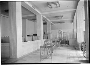 Equitable Trust Co. Interior from center toward clock.