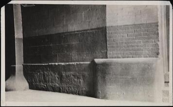 [Remains of the original wall of the state prison.]