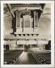 1 West 29th Street. Marble Collegiate Church. Interior showing Austin organ