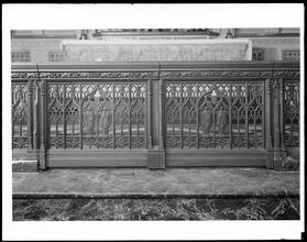 Trinity Church. Chancel, detail of Communion rail.