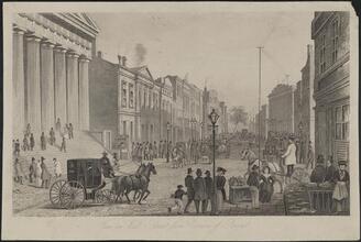 View in Wall Street from Corner of Broad
