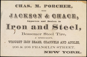 Chas. M. Porcher, with Jackson & Chace