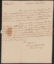 Letter from James De Lancey to John De Lancey, January 2, 1792
