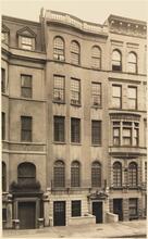 [Front entrance of 92nd Street house.]