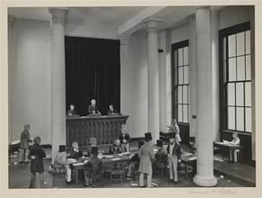 Diorama of the New York Stock Exchange and Board, 1850, at the Merchants' Exchange