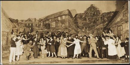 [Theater still of an unidentified production.]