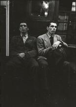 Walter Cartier, Prizefighter of Greenwich Village [Walter and Vincent Cartier on the subway.]