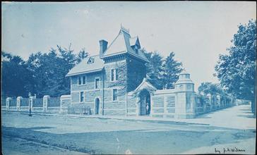[Lodge at the Trinity Cemetery, Amsterdam Avenue and West 154th Street.]